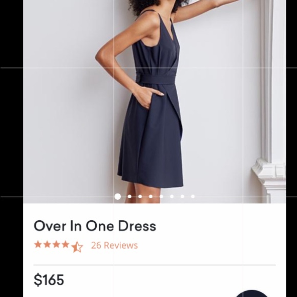 ADAY Over in One Dress Navy Medium